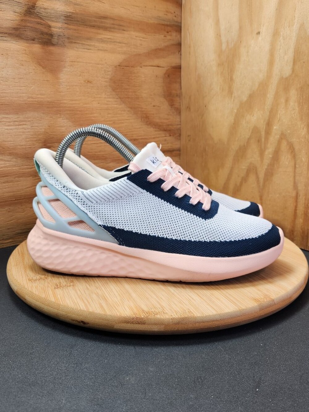 Kizik Athens Bahama Womens White Hands Free Slip In Shoes Sneakers Size 8